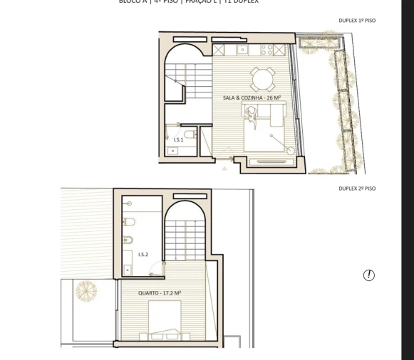 Apartamento T1 para Venda em Lordelo do Ouro e Massarelos Planta 1