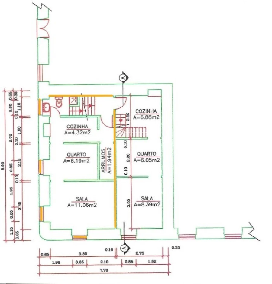 Apartamento T1 para Venda em Alcochete Planta 1