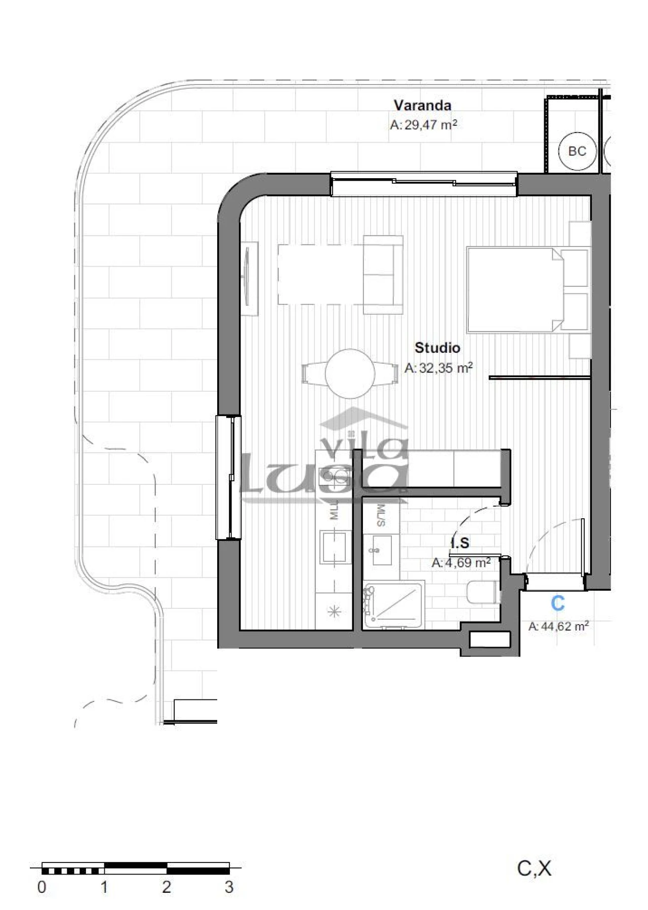 Apartamento T0 para Venda em Armação de Pera Foto 2