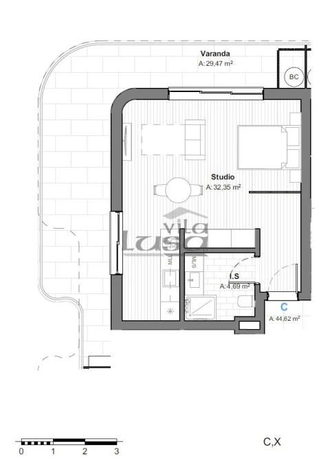 Apartamento T0 para Venda em Armação de Pera