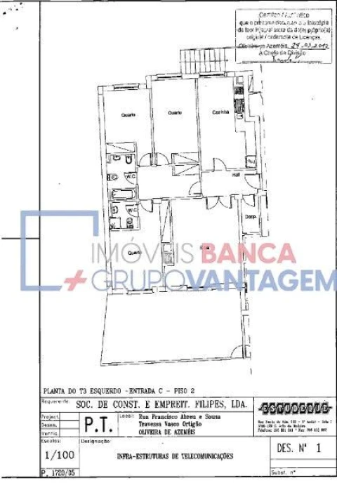 Apartamento T3 para Venda em O. Azeméis, Riba-Ul, Ul, Macinhata Seixa, Madail