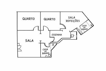 Apartamento T2 para Venda em Santa Maria Maior