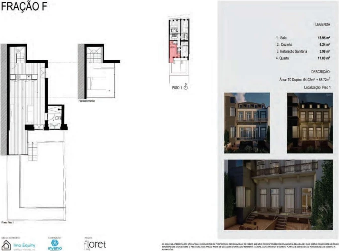 Apartamento para Venda em Cedofeita, Santo Ildefonso, Sé, Miragaia, São Nicolau e Vitória Planta 1