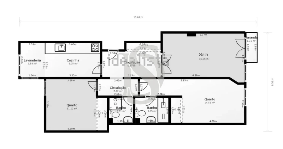 Apartamento T2 para Venda em Vila do Conde Foto 17