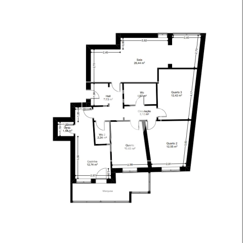 Apartamento T3 para Venda em Aver-O-Mar, Amorim e Terroso