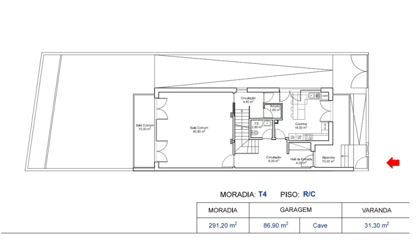 Moradia T4 para Venda em Tavarede Foto 44