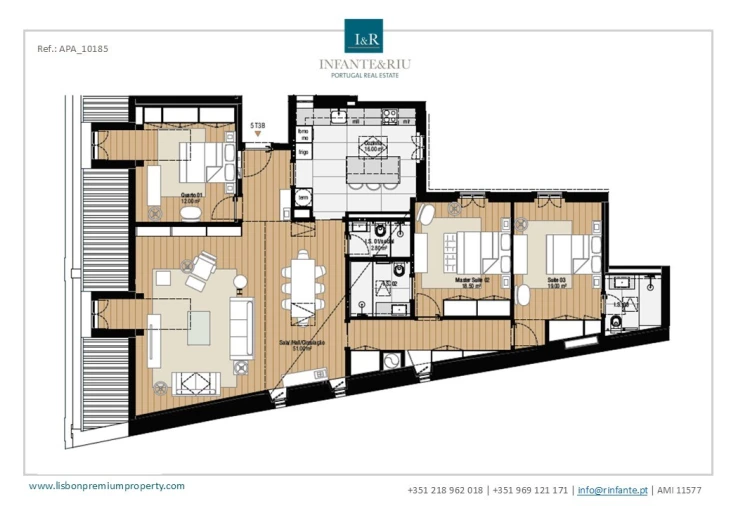 Apartamento T3 para Venda em Estrela Planta 1