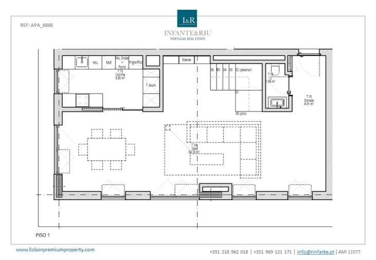 Apartamento T3 para Venda em Parque das Nações Planta 1