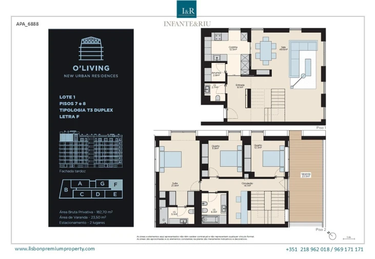 Apartamento T3 para Venda em Parque das Nações Planta 1