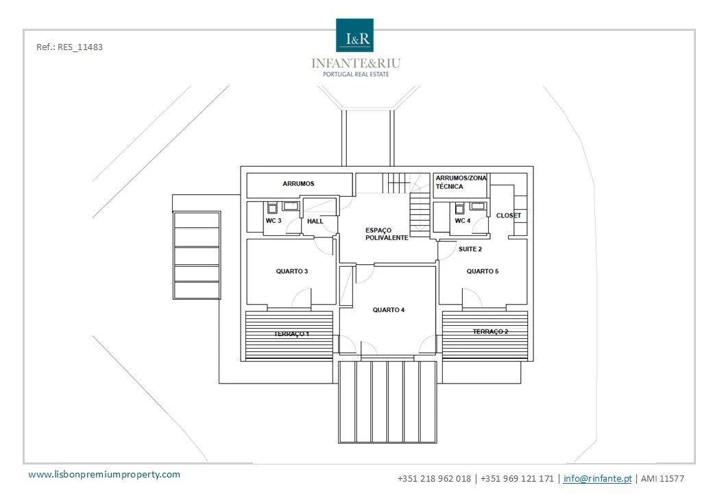 Moradia T5 para Venda em São João das Lampas e Terrugem Planta 2
