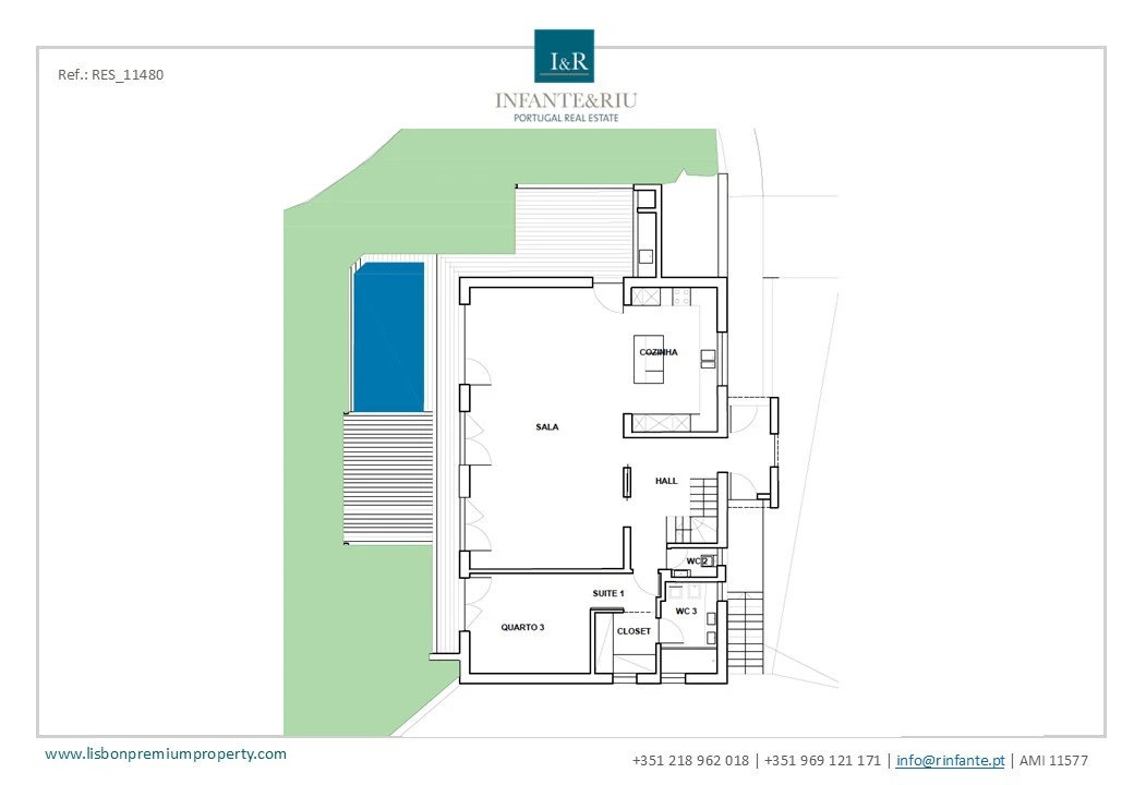 Moradia T6 para Venda em São João das Lampas e Terrugem Planta 2