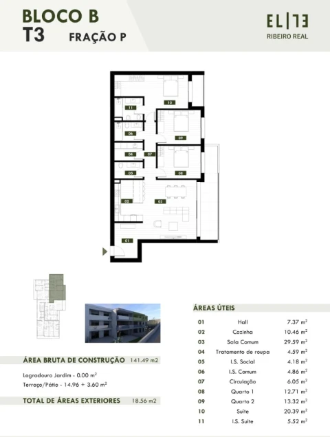 Apartamento T3 para Venda em Camara de Lobos