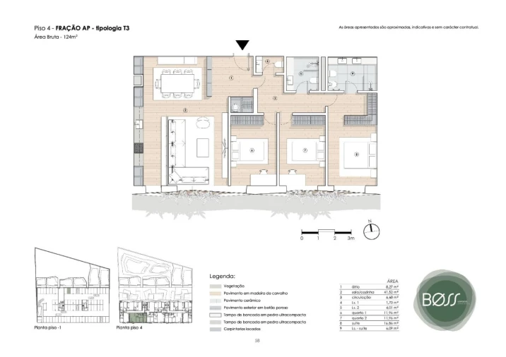 Apartamento T3 para Venda em Paranhos Planta 1
