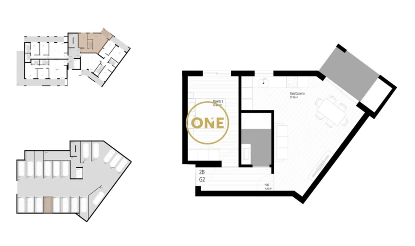 Apartamento T1 para Venda em Pedrouços Foto 12