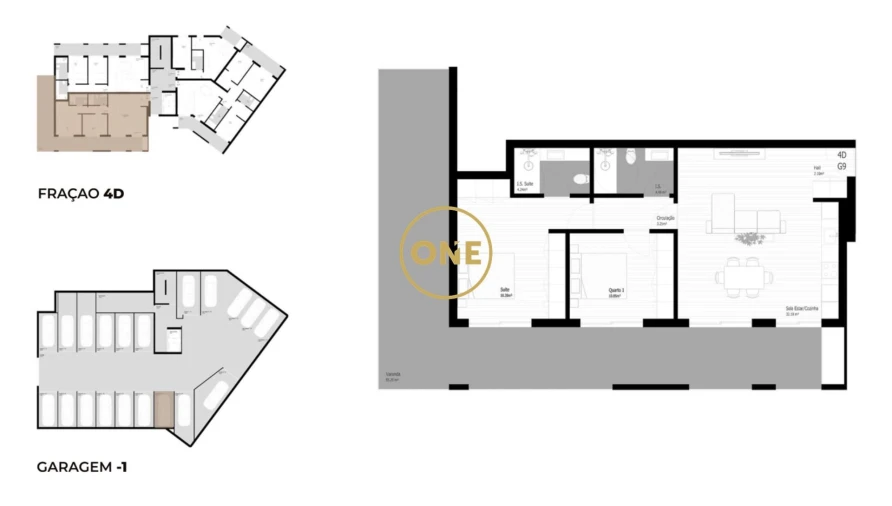 Apartamento T2 para Venda em Pedrouços Foto 12