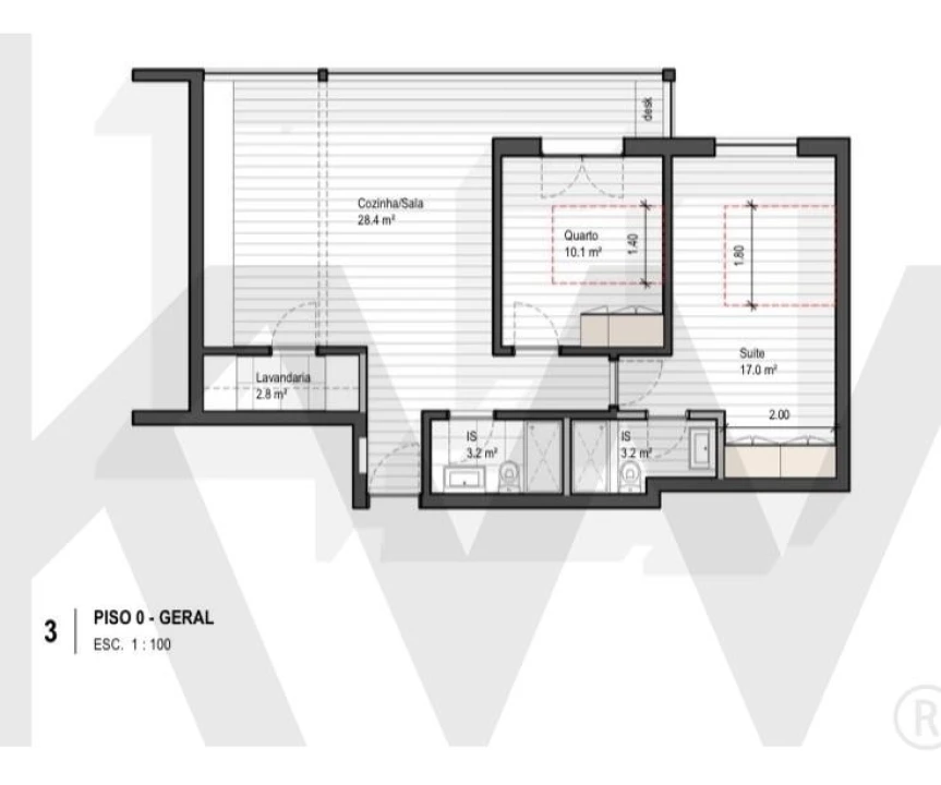 Apartamento T2 para Venda em São Vicente Foto 35