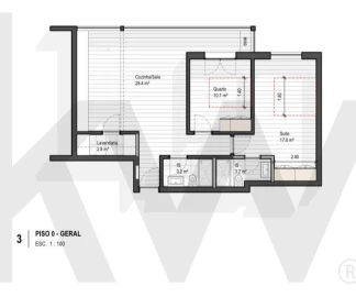 Apartamento T2 para Venda em São Vicente