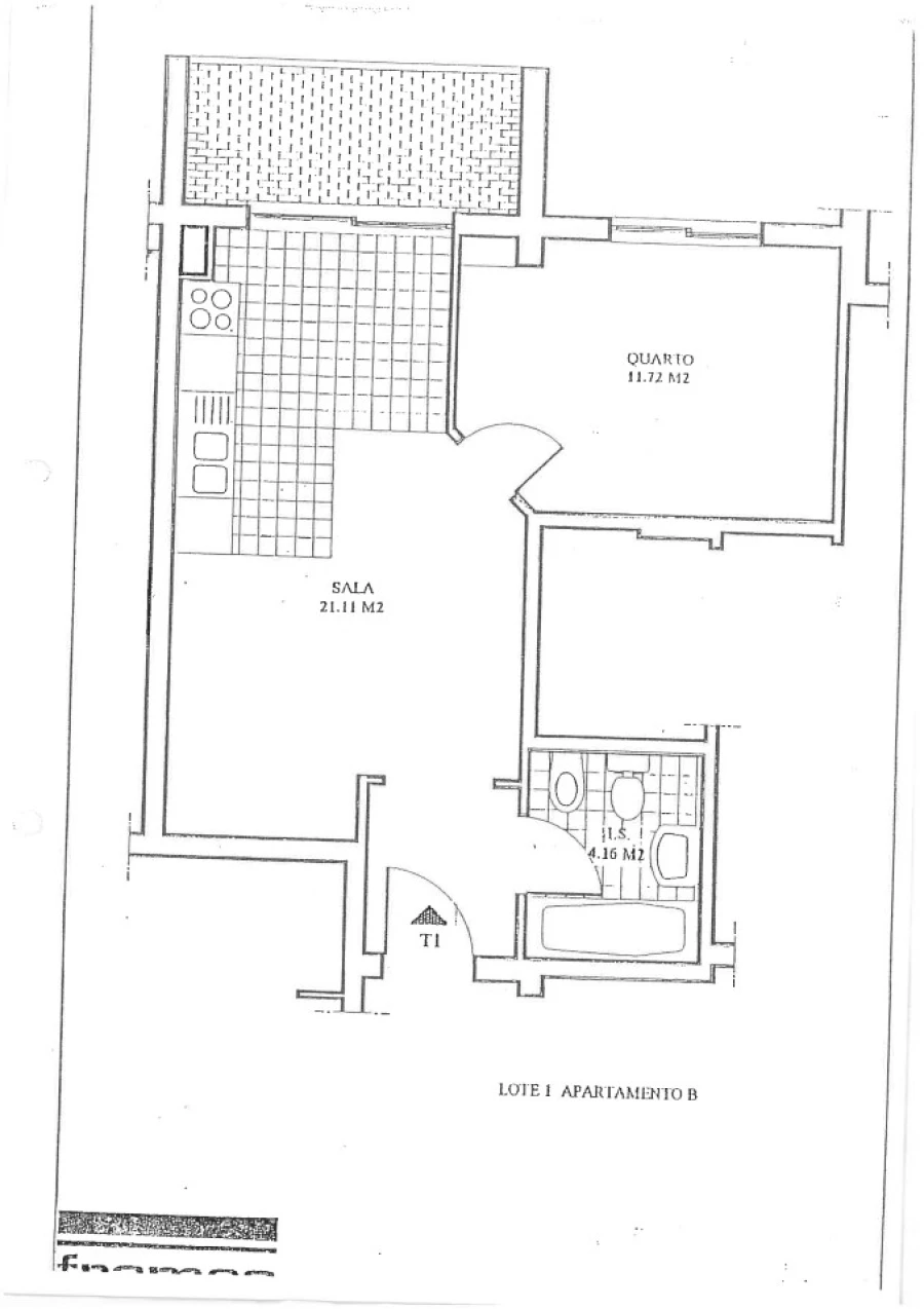 Apartamento T1 para Venda em Quarteira Planta 1