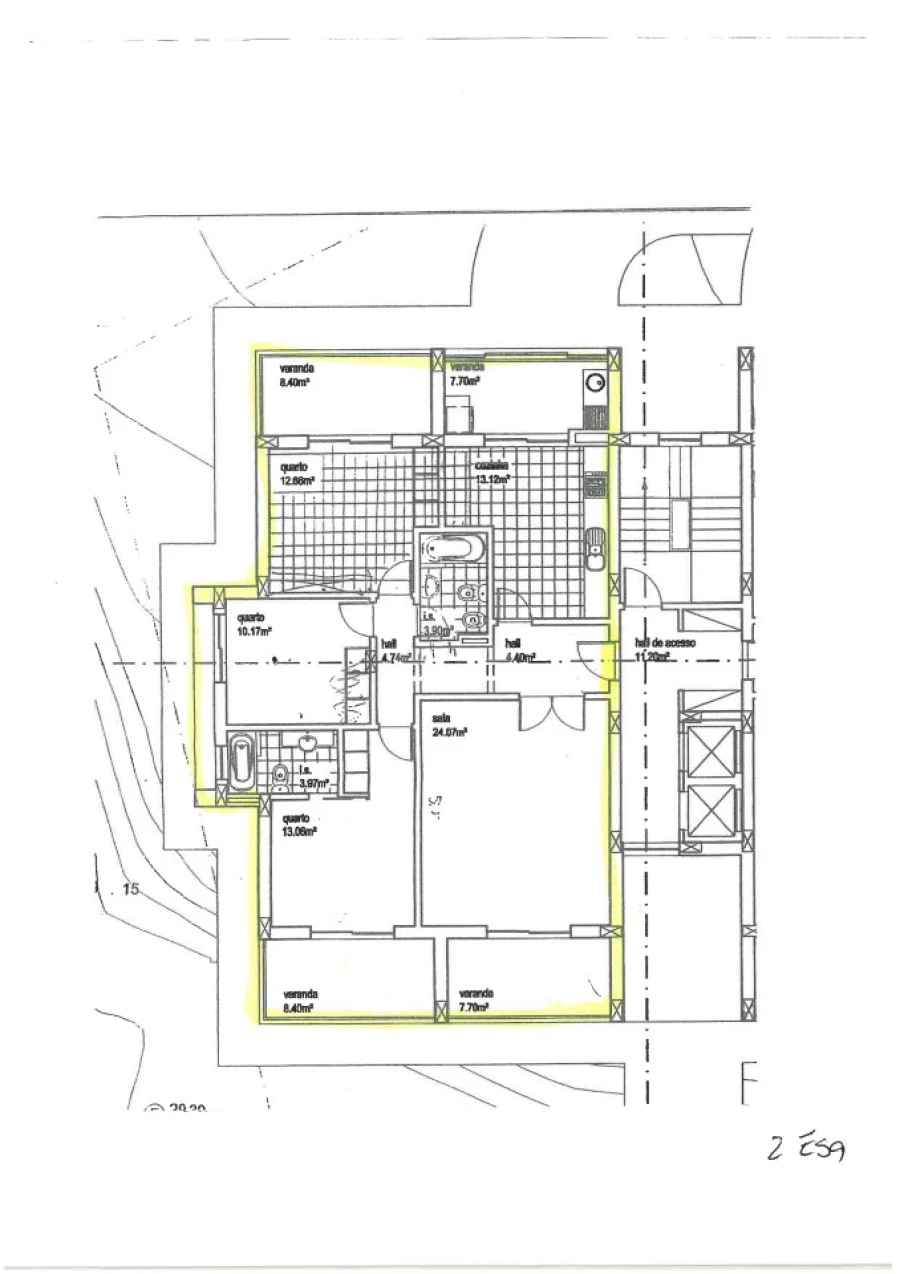 Apartamento T3 para Venda em Portimão Planta 2