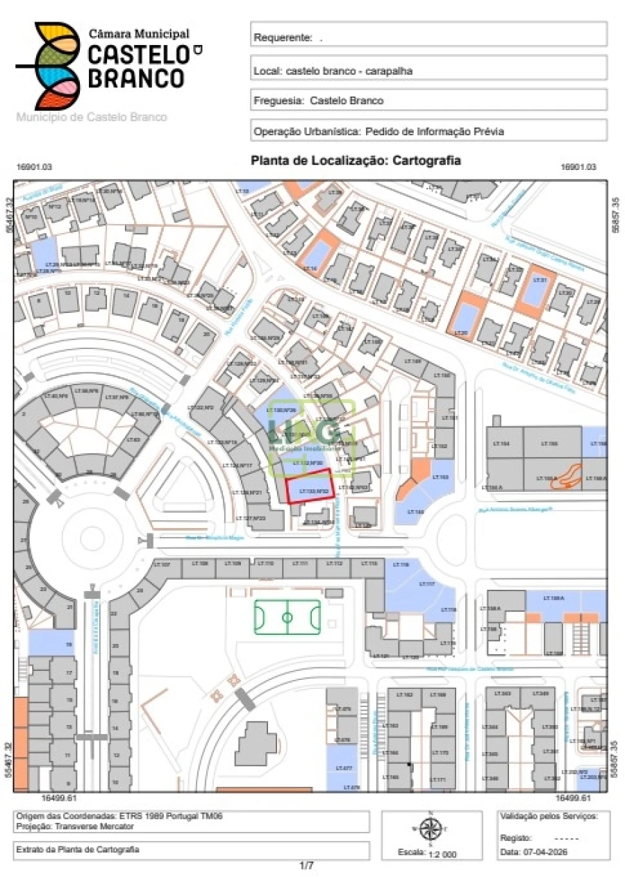 Terreno para Venda em Castelo Branco Planta 1