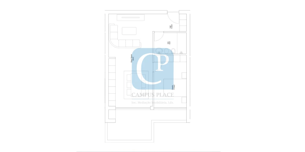 Apartamento T1 para Venda em Valongo Planta 1
