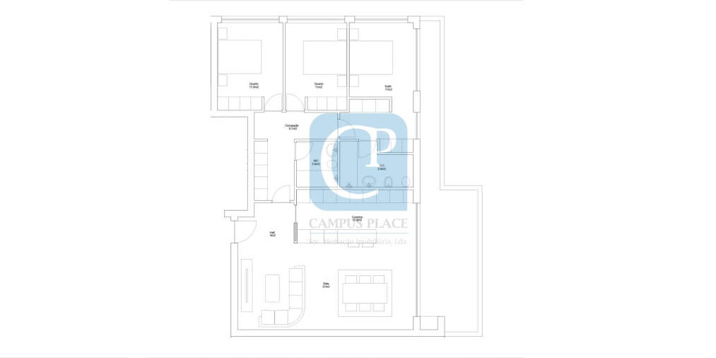 Apartamento T3 para Venda em Valongo Planta 1
