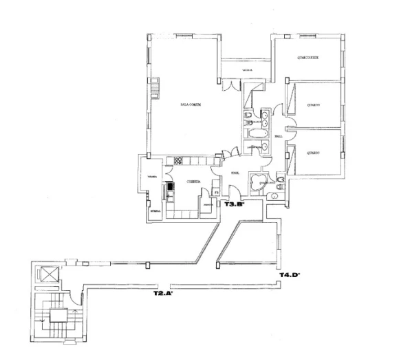 Apartamento T3 para Venda em Santa Maria e São Miguel, São Martinho, São Pedro Penaferrim Planta 1