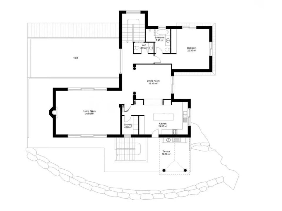 Moradia T3 para Venda em Budens Planta 2