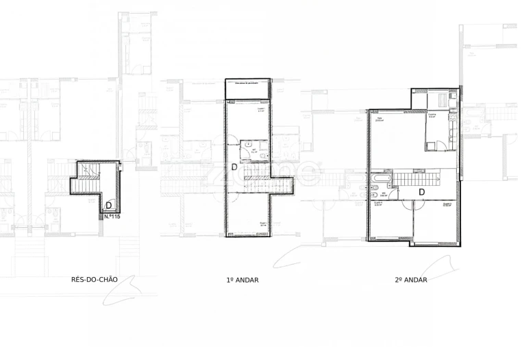 Apartamento T4 para Venda em Mozelos Planta 1