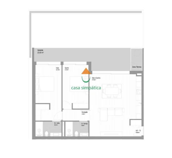 Apartamento T2 para Venda em Fânzeres e São Pedro da Cova Foto 15