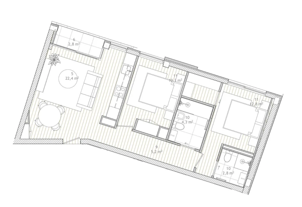 Apartamento T2 para Venda em Custóias, Leça do Balio e Guifões Foto 1