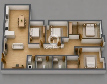 Apartamento T3 para Venda em Barroselas e Carvoeiro