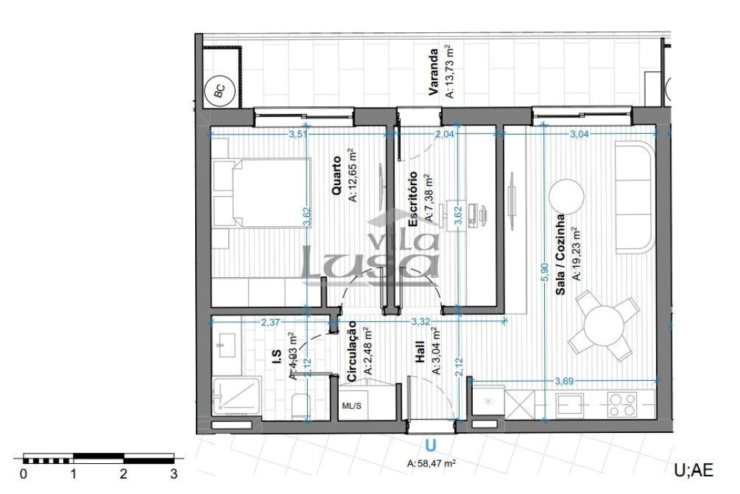 Apartamento T2 para Venda em Armação de Pera Foto 27