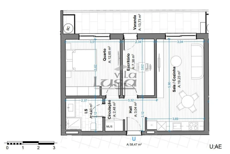 Apartamento T2 para Venda em Armação de Pera Foto 27