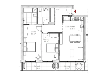 Apartamento T2 para Venda em Arcozelo