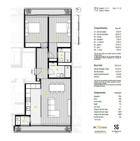 Apartamento T2 para Venda em Canidelo