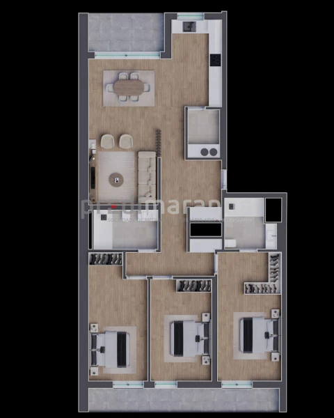 Apartamento T3 para Venda em Telões