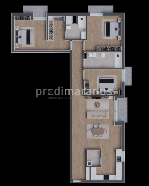 Apartamento T3 para Venda em Telões