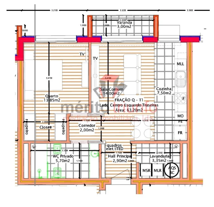 Apartamento T1 para Venda em Nine Foto 17