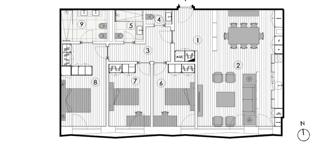 Apartamento T3 para Venda em Paranhos Planta 1