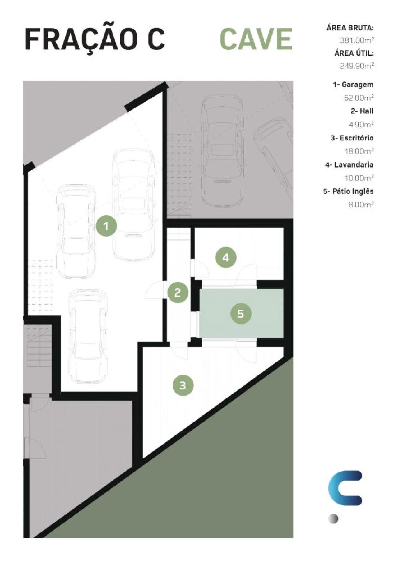 Moradia T3 para Venda em Canidelo Planta 3
