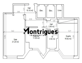 Apartamento T1 para Arrendamento em Avenidas Novas