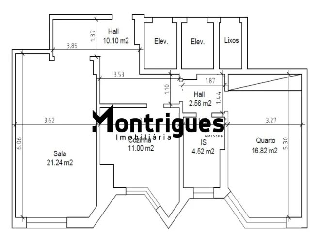Apartamento T1 para Arrendamento em Avenidas Novas Foto 14