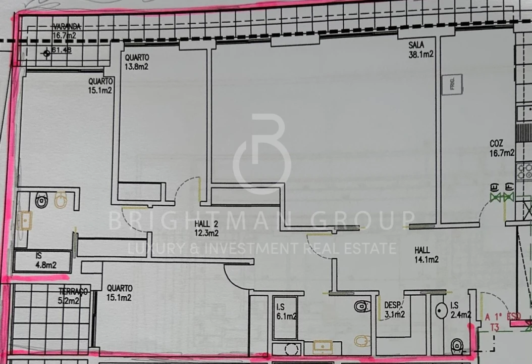 Apartamento T3 para Arrendamento em Cascais e Estoril Foto 34