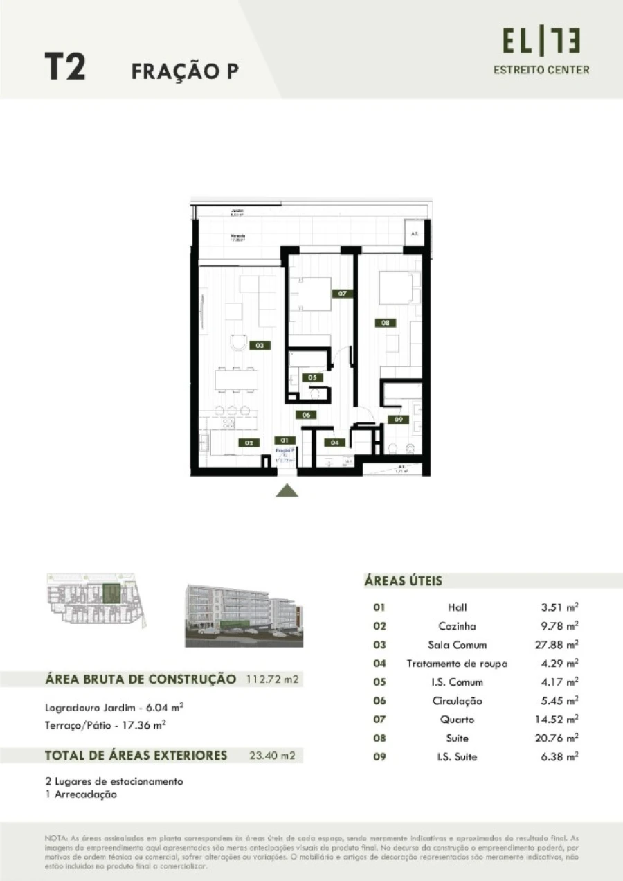Apartamento T2 para Venda em Estreito de Camara de Lobos Foto 14