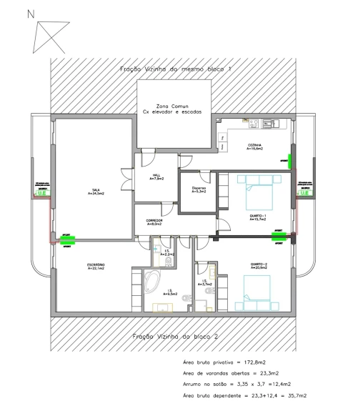 Apartamento T3 para Venda em Mortágua, Vale de Remígio, Cortegaça e Almaça