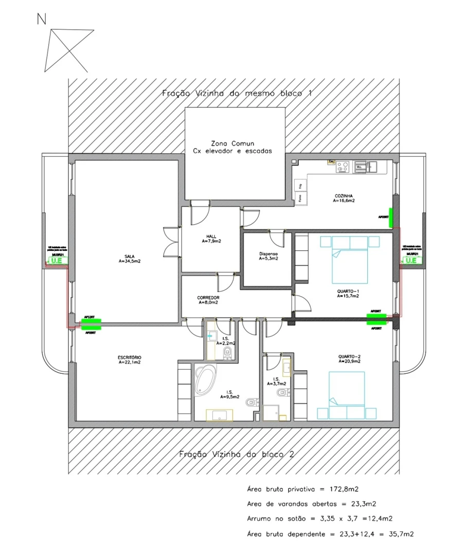 Apartamento T3 para Venda em Mortágua, Vale de Remígio, Cortegaça e Almaça Foto 29
