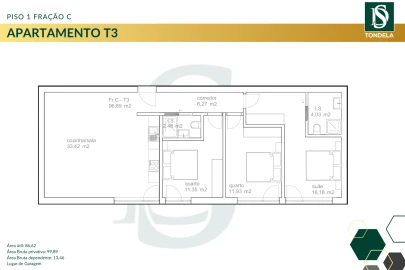 Apartamento T3 para Venda em Tondela e Nandufe