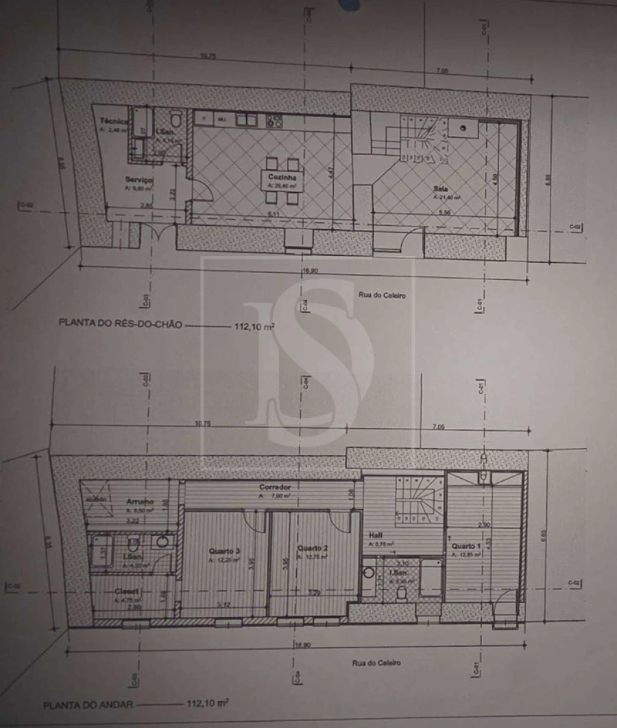 Moradia T3 para Venda em Canas de Santa Maria Planta 1