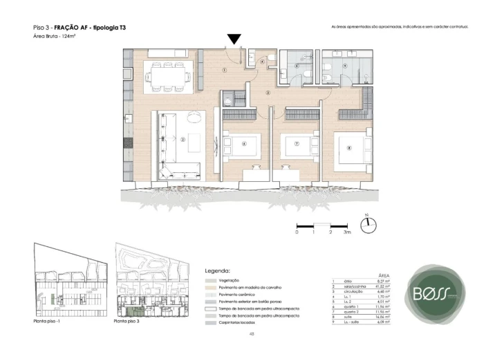 Apartamento T3 para Venda em Paranhos Planta 1